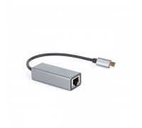 Кабель-переходник USB 3.1 Type-C --RJ-45 1000Mbps Ethernet, Aluminum Shell, 0.15м VCOM DU320M                                                                                                                                                             