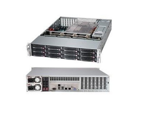 Серверный корпус SuperMicro CSE-826BE16-R920LPB 2U Rack, 12x3.5