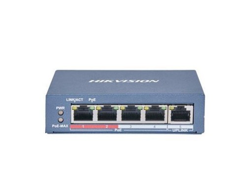 Коммутатор 4PORT 100M POE DS-3E0105P-E(B) HIKVISION