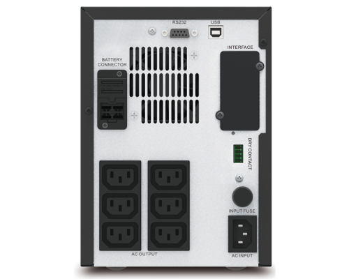 Источник бесперебойного питания APC Easy UPS SMV 1000VA/700W, Line-Interactive, 220-240V 6xIEC C13, SNMP slot, USB, 2 y. war.