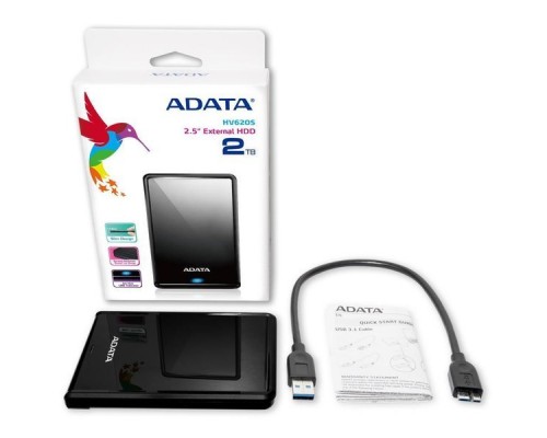 Внешний жесткий диск ADATA HV620S 1Тб USB 3.1 AHV620S-1TU31-CBK