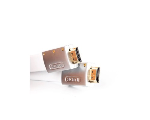 Кабель HDMI 19M/M ver 2.0, 1.8M, AOpen ACG568F-S-1.8M серебряно-белый Flat