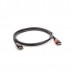 Кабель HDMI 19M/M ver. 2.0 black red, 1.5m VCOM CG525-R-1.5
