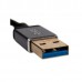 Кабель-переходник USB 3.0 (Am) -- LAN RJ-45 Ethernet 1000 Mbps, Aluminum Shell, VCOM DU312M