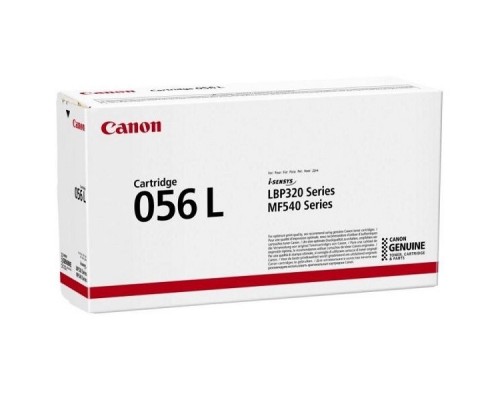 Картридж Canon 056 L для  MF543x/MF542x. Чёрный. 5 100 страниц.