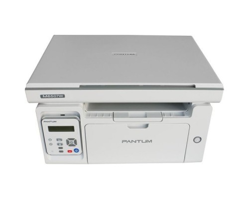 МФУ Pantum M6507W (лазерное, ч.б., копир/принтер/сканер, 22 стр/мин, 12001200 dpi, 128Мб RAM, лоток 150 стр, Wi-|Fi, USB, серый корпус)