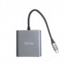 Кабель-адаптер USB3.1 Type-CM--2*HDMI+USB3.0+PD charging  VCOM CU450