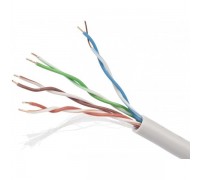 Кабель Cablexpert, UTP5e, 4 пары, 0.48 мм, медь, однож., 305 м, Fluke Test, серый UPC-5004E-SO                                                                                                                                                            