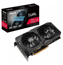 Видеокарта DUAL-RX5500XT-O8G-EVO /RX5500XT,HDMI,DP*3,8G,D6 RTL                                                                                                                                                                                            