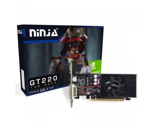 Видеокарта Ninja NL22NP013F, GT220 PCIE (48SP) 1G 128BIT DDR3 (DVI/HDMI/CRT) RTL