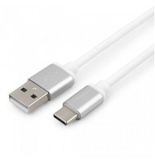 Кабель USB 2.0 Cablexpert CC-S-USBC01W-1M, AM/Type-C, серия Silver, длина 1м, белый, блистер, рекомендовано для Raspberry Pi 4 B                                                                                                                          