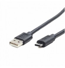 Кабель USB 2.0 Cablexpert CCP-USB2-AMCM-1M, AM/USB Type-C, 1м, черный, пакет, рекомендовано для Raspberry Pi 4 B                                                                                                                                          