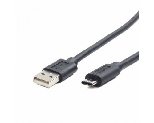 Кабель USB 2.0 Cablexpert CCP-USB2-AMCM-1M, AM/USB Type-C, 1м, черный, пакет, рекомендовано для Raspberry Pi 4 B