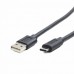 Кабель USB 2.0 Cablexpert CCP-USB2-AMCM-1M, AM/USB Type-C, 1м, черный, пакет, рекомендовано для Raspberry Pi 4 B