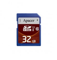Память SD Card SDHC 32GB Apacer Memory Card AP32GSDHC10U1-R UHS-I U1 Class 10, Adapter, RTL (898807)                                                                                                                                                      