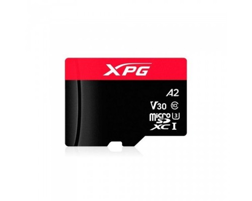 Карта памяти microSDXC 256GB XPG Gaming Memory Card AUSDX256GUI3XPGA2-R UHS-I U3 Class 10 V30 A2, 100/85 MB/s, For Nintendo Switch™ / Smartphones  / Tablets / VR  devices, - 25°C to 85°C, RTL (771373)