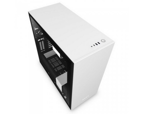 Корпуса NZXT H710i CA-H710i-W1 Mid Tower Black/Red Chassis with Smart Device 2, 3x120, 1x140mm Aer F Case Fans, 2x LED Strips and Vertical GPU Mount