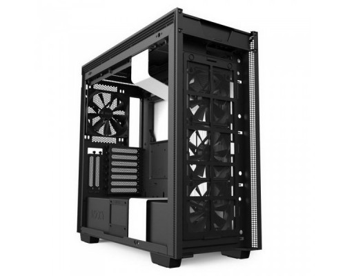 Корпуса NZXT H710i CA-H710i-W1 Mid Tower Black/Red Chassis with Smart Device 2, 3x120, 1x140mm Aer F Case Fans, 2x LED Strips and Vertical GPU Mount