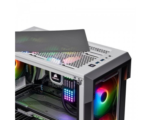 Корпус iCUE 220T RGB CC-9011174-WW Airflow Tempered Glass Mid-Tower Smart Case — White