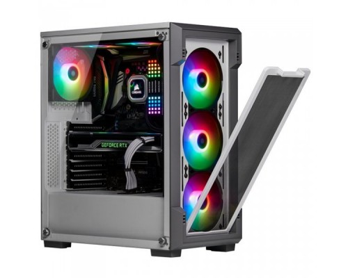 Корпус iCUE 220T RGB CC-9011174-WW Airflow Tempered Glass Mid-Tower Smart Case — White