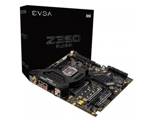 Материнская плата EVGA Z390 DARK, S1151, intel Z390, E-ATX, 2xDDR4-4600MHz Dual Channel, Max 32GB, 3xPCI-Ex16, 1xPCI-Ex4, 8xSATA3 (RAID 0/1/5/10), 2xGiga Lan, Audio, 1x mDP, 6xUSB,  (131-CS-E399-KR) RTL