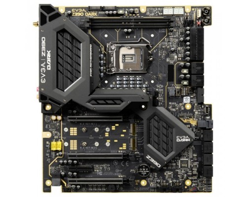 Материнская плата EVGA Z390 DARK, S1151, intel Z390, E-ATX, 2xDDR4-4600MHz Dual Channel, Max 32GB, 3xPCI-Ex16, 1xPCI-Ex4, 8xSATA3 (RAID 0/1/5/10), 2xGiga Lan, Audio, 1x mDP, 6xUSB,  (131-CS-E399-KR) RTL