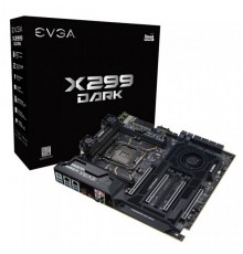 Материнская плата EVGA X299 DARK, S2066, Intel X299, E-ATX, 4xDDR4-4000MHz Quad-Channel, Max 64GB, 5xPCI-Ex16, 1xPCI-Ex4, 6xSATA3+2xASMedia 3.0 (RAID 0/1/5/10), 1xM.2 Key E, 2xM.2 Key M, 2xGiga Lan, Audio, 8xUSB 3.0, 4xUSB 2.0 (151-SX-E299-KR) RTL 5 