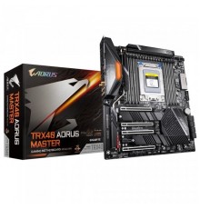 Материнская плата GIGABYTE TRX40 AORUS MASTER, Socket sTRX4, AMD TRX40, 8xDDR4-3200, 4xPCI-Ex16, 1xPCI-Ex1, 8xSATA3(RAID 0/1/10), 3xM.2, 8 Ch Audio, 1xGLan, 1x10Gb Lan, Wi-Fi, (2+4)xUSB2.0, (5+4)xUSB3.2, (1+1)xUSB3.1 Type-C™,  ATX, RTL,              