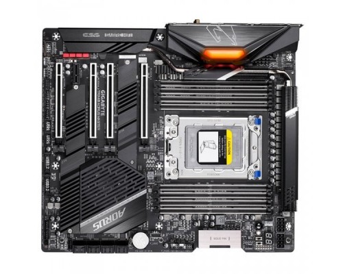 Материнская плата GIGABYTE TRX40 AORUS MASTER, Socket sTRX4, AMD TRX40, 8xDDR4-3200, 4xPCI-Ex16, 1xPCI-Ex1, 8xSATA3(RAID 0/1/10), 3xM.2, 8 Ch Audio, 1xGLan, 1x10Gb Lan, Wi-Fi, (2+4)xUSB2.0, (5+4)xUSB3.2, (1+1)xUSB3.1 Type-C™,  ATX, RTL,