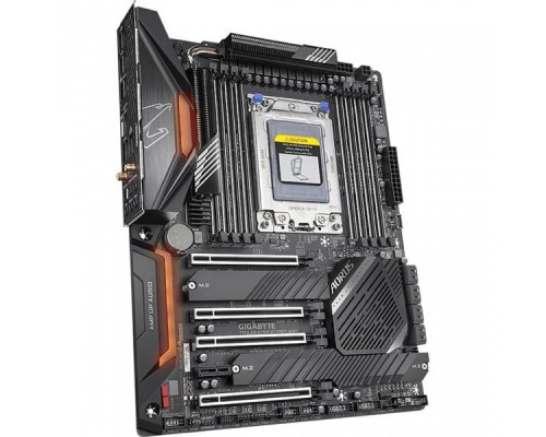 Материнская плата GIGABYTE TRX40 AORUS PRO WIFI, Socket sTRX4, AMD TRX40, 8xDDR4-3200, 4xPCI-Ex16, 1xPCI-Ex1, 8xSATA3(RAID 0/1/10), 3xM.2, 8 Ch Audio, GLan, Wi-Fi, (4+4)xUSB2.0, (5+4)xUSB3.2, (1+1)xUSB3.1 Type-C™,  ATX, RTL,