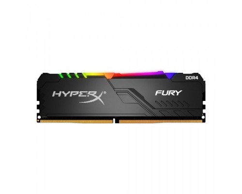 Память DDR4 8GB Kingston DDR4 3000 DIMM HyperX FURY RGB Black Gaming Memory HX430C15FB3A/8 Non-ECC, CL15, 1.35V, RTL (296501)