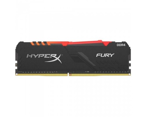 Память DDR4 16GB Kingston DDR4 3200 DIMM HyperX FURY RGB Black Gaming Memory HX432C16FB3A/16 Non-ECC, CL16, 1.35V, RTL (296266)