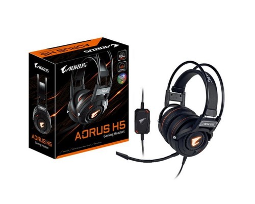 Мультимедиа Gigabyte Гарнитура AORUS H5/USB HEADSET/CIR/MIC/B (GP-AORUS H5) RTL