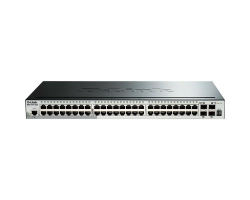 D-Link DGS-1510-52X/A2A, L2+ Smart Switch with 48 10/100/1000Base-T ports and 4 10GBase-X SFP+ ports.16K Mac address, 802.3x Flow Control, 802.3ad Link Aggregation, 802.1Q VLAN, Traffic Segmentation