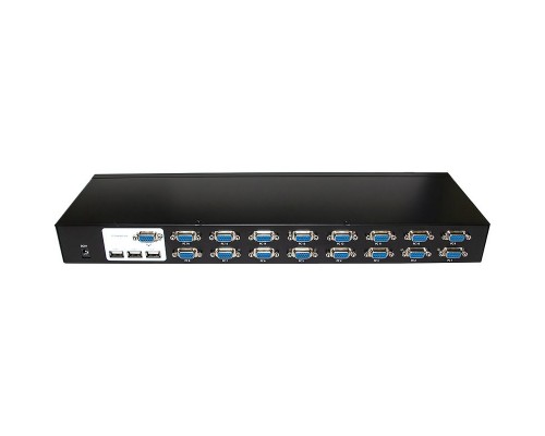 Переключатель KVM D-Link KVM-450, Stackable rack mount 16-port KVM Switch