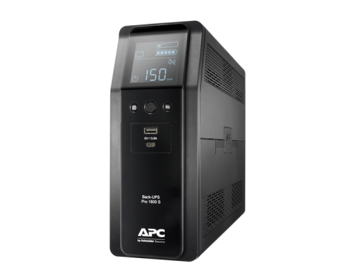 Источник бесперебойного питания APC  Back-UPS Pro BR 1600VA/960W, Siave,8xC13 Outlets(2 Surge & 6 batt.), AVR, LCD, Data/DSL protect, USB