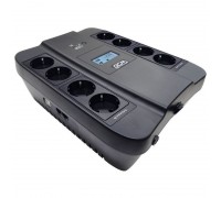 Источник бесперебойного питания Powercom SPIDER, Интерактивная, 900 ВА / 540 Вт, Tower, Schuko, LCD, Serial+USB, USB                                                                                                                                      