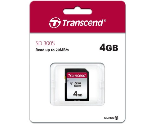 Флеш-накопитель Transcend Карта памяти Transcend 4GB UHS-I U1 SD card на основе памяти типа 3D TLC