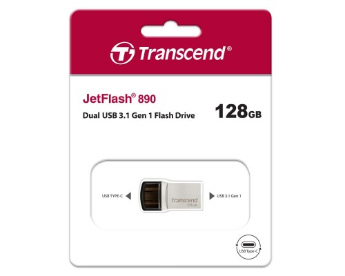 Флеш-накопитель Transcend 128GB JETFLASH 890S