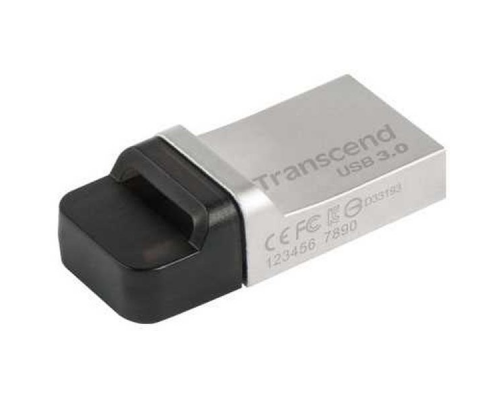 Флеш-накопитель Transcend 16GB, JF880, OTG, USB3.0, Silver