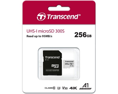 Флеш-накопитель Transcend Карта памяти Transcend 256GB UHS-I U3A1 microSD with Adapter