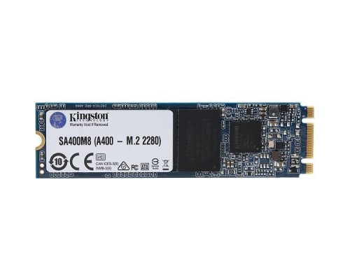 Жесткий диск SSD M.2 2280 480GB Kingston A400 Client SSD SA400M8/480G SATA 6Gb/s, 500/450, MTBF 1M, 3D TLC, 160TBW, RTL (10} (303506)