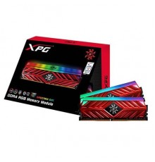Модуль памяти 32GB ADATA DDR4 3200 DIMM SPECTRIX D41 RGB Red Gaming Memory AX4U3200316G16-DR41 Non-ECC, CL16, 1.35V, 1024x8, Kit (2x16GB), RTL                                                                                                            