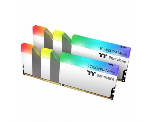 Модуль памяти 16GB Thermaltake DDR4 4000 DIMM TOUGHRAM RGB White Gaming Memory R022D408GX2-4000C19A Non-ECC, CL19, 1.35V, Heat Shield, XMP 2.0, Kit (2x8GB), RTL (524735)