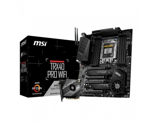 Материнская плата TRX40 PRO WIFI, Socket sTRX4, AMD TRX40, 8xDDR4-3200, 4xPCI-Ex16, 1xPCI-Ex1, 8xSATA3(RAID 0/1/10), 2xM.2, 8 Ch Audio, 2xGLan, Wi-Fi, (0+4)xUSB2.0, (7+4)xUSB3.2, (1+1)xUSB3.2 Type-C™, ATX, RTL,