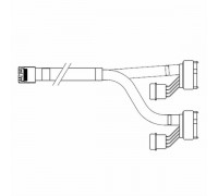 Кабель Cable, Slimline SASx8 (SFF8654) -to- 8x U.3 Direct, 1M                                                                                                                                                                                             