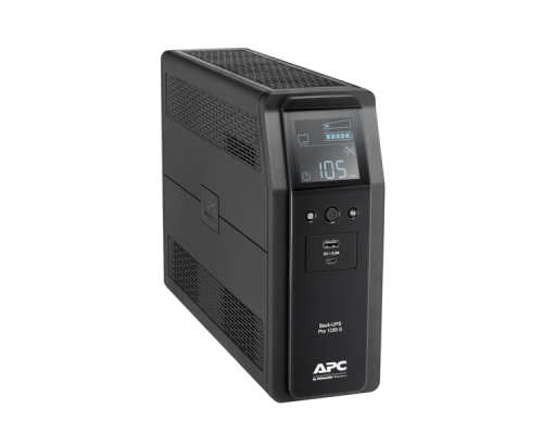 Источник бесперебойного питания для персональных компьютеров APC  Back-UPS Pro BR 1200VA/720W, Siave,8xC13 Outlets(2 Surge & 6 batt.), AVR, LCD, Data/DSL protect, USB