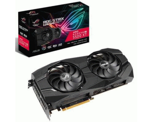 Видеокарта ASUS ROG-STRIX-RX5500XT-O8G-GAMING // RX5500XT,HDMI,DP*3,8G,D6 ; 90YV0DU0-M0NA00