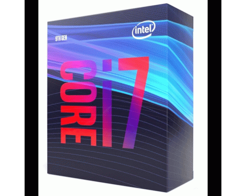 Процессор CPU Intel Core i7-9700F (3.0GHz/12MB/8 cores) LGA1151 BOX, TDP 65W, max 128Gb DDR4-2466, BX80684I79700FSRG14