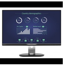 Монитор 25 Philips 258B6QUEB 2560x1440 AH-IPS W-LED 16:9 14(5)ms VGA DVI-D HDMI DP USB 3.0 20M:1 178/178 350cd HAS Pivot Speakers Silver/Black                                                                                                            